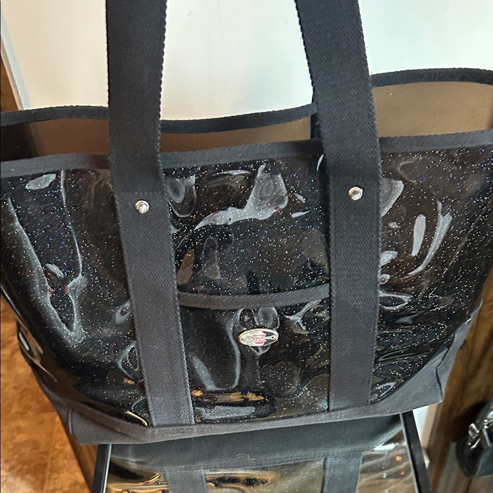 Coach Black Glitter Clear Tote - Picture 7 of 15